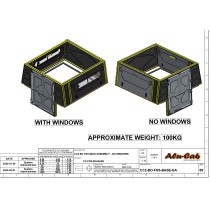 ModCAP Alu-Cab Base 5.5' : Hardtop pick-up alu avec fenêtres